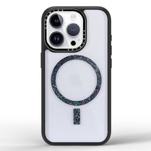 Load image into Gallery viewer, 9.8ft Drop Protection Black Frame Clear Phone Cases Compatible with Magsafe for iPhone 16/ 16 Pro Series