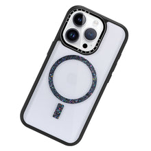 Load image into Gallery viewer, 9.8ft Drop Protection Black Frame Clear Phone Cases Compatible with Magsafe for iPhone 16/ 16 Pro Series