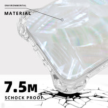 Load image into Gallery viewer, 24.6ft Drop Protection Silver Genuine Seashell Phone Cases Compatible with Magsafe for iPhone 16/ 16 Pro Series