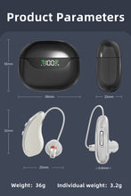 Load image into Gallery viewer, Hearing Aids for Seniors - Rechargeable Hearing Amplifiers with Bluetooth Charging Case, Automatic Noise Cancelling, Designed for People with Hearing Loss