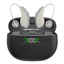 Load image into Gallery viewer, Hearing Aids for Seniors - Rechargeable Hearing Amplifiers with Bluetooth Charging Case, Automatic Noise Cancelling, Designed for People with Hearing Loss