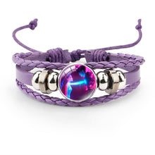 Load image into Gallery viewer, Kpop Demon Hunters Inspired Charm Bracelet - Featuring Rumi, Zoey & Jinu Gothic Fantasy Snake Chain Alloy Bracelet for Fans & Collectors