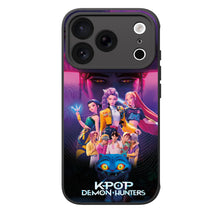 Load image into Gallery viewer, LED Light Up Phone Case - Features Kpop Demon Hunters KPDH Family TPU Protective Cover Cool Phone Cases for iPhone 16/ 17 Pro Series