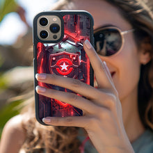 Load image into Gallery viewer, LED Light Up Case - The Red Sheild Luminous Flash Phone Cases for iPhone 15/ 15 Pro Series