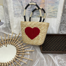 Load image into Gallery viewer, The Hand Woven Natural Rice Straw Bag / Handbag - Alcarsin