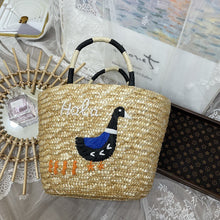Load image into Gallery viewer, The Hand Woven Natural Rice Straw Bag / Handbag - Alcarsin