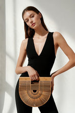 Load image into Gallery viewer, The Hand Woven Natural Bamboo Bag / Handbag - Piergent
