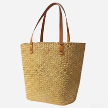 Load image into Gallery viewer, The Hand Woven Natural Seagrass Straw Bag / Beach Handbag - Markier