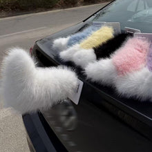 Load image into Gallery viewer, Remote Control Electric Car Tail, Rechargeable Plush Animal Moving Tails for Car Decoration
