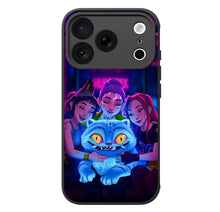Load image into Gallery viewer, LED Light Up Phone Case - Features Kpop Demon Hunters Jinu &amp; Derpy Tiger TPU Protective Cover Cool Phone Cases for iPhone 16/ 17 Pro Series

