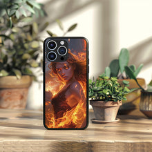 Load image into Gallery viewer, LED Light Up Case - The Flame Goddess Luminous Flash Phone Cases for iPhone 15/ 15 Pro Series
