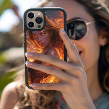 Load image into Gallery viewer, LED Light Up Case - The Flame Goddess Luminous Flash Phone Cases for iPhone 15/ 15 Pro Series
