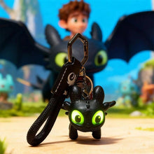Load image into Gallery viewer, How to Train Your Dragon Merch - Night Fury Dragon Keychain Glow in the Dark Mini Dragon Pendant with Moving Wings - Trendy Bag Charm Car Ornament Keychain Gift
