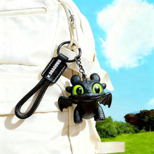 Load image into Gallery viewer, How to Train Your Dragon Merch - Night Fury Dragon Keychain Glow in the Dark Mini Dragon Pendant with Moving Wings - Trendy Bag Charm Car Ornament Keychain Gift
