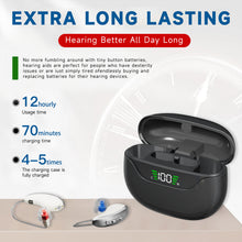 Load image into Gallery viewer, Hearing Aids for Seniors - Rechargeable Hearing Amplifiers with Bluetooth Charging Case, Automatic Noise Cancelling, Designed for People with Hearing Loss

