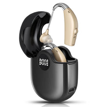 Load image into Gallery viewer, Hearing Aids for Seniors - Rechargeable, Volume Control, Hearing Amplifiers with Bluetooth Charging Case, Intelligent Noise Reduction, Designed for Adults with Hearing Loss
