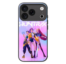 Load image into Gallery viewer, LED Light Up Phone Case - Features Kpop Demon Hunters Rumi Zoey Mira Huntrix TPU Protective Cover Cool Phone Cases for iPhone 16/ 17 Pro Series
