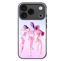 Load image into Gallery viewer, LED Light Up Phone Case - Features Kpop Demon Hunters Rumi Zoey Mira Huntrix TPU Protective Cover Cool Phone Cases for iPhone 16/ 17 Pro Series
