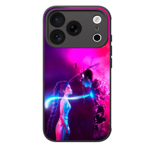 Load image into Gallery viewer, LED Light Up Phone Case - Features Kpop Demon Hunters Rumi &amp; Jinu TPU Protective Cover Cool Phone Cases for iPhone 16/ 17 Pro Series
