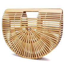 Load image into Gallery viewer, The Hand Woven Natural Bamboo Bag / Handbag - Piergent
