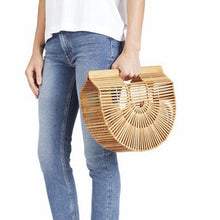Load image into Gallery viewer, The Hand Woven Natural Bamboo Bag / Handbag - Piergent
