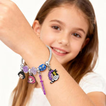 Load image into Gallery viewer, Kpop Demon Hunters Inspired Charm Bracelet - Featuring Huntrix Rumi Gothic Fantasy Snake Chain Alloy Bracelet for Fans &amp; Collectors
